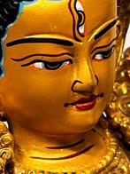 70) Prachtig bronzen Green Tara boeddha, ., Ophalen of Verzenden, Zo goed als nieuw, .
