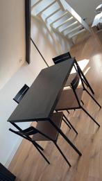 EETKAMER TAFEL & STOELEN TE KOOP., Huis en Inrichting, Tafels | Eettafels, Ophalen, Zo goed als nieuw