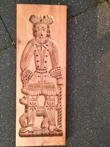 Oude Speculaasplank met afbeelding beschikbaar voor biedingen