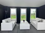 Ibiza Loungset (2 x 2 zit los) met tafel/ poef en sidetable, Ophalen, Zo goed als nieuw