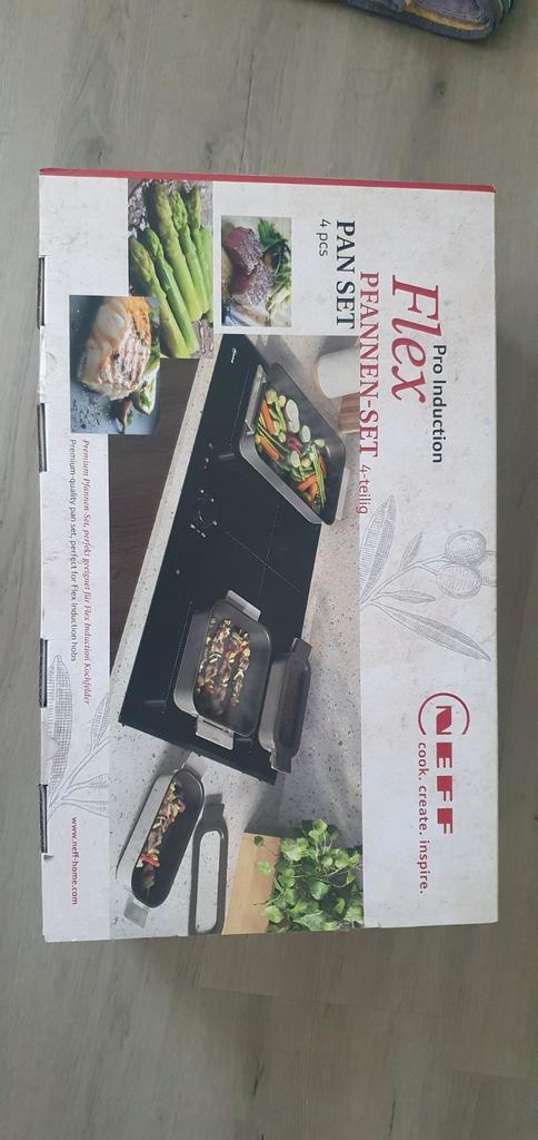 Nieuw Neff Flex Pro Induction Pannenset - 4-delig, Huis en Inrichting, Keuken | Potten en Pannen, Nieuw, Pannenset, Rvs, Inductieplaat