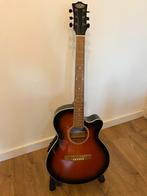 Stagg SW206MCE-VS semi akoestische gitaar inc standaard, Ophalen, Gebruikt, Western- of Steelstringgitaar