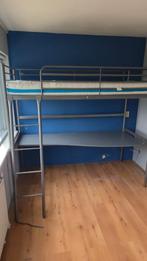 Svarta Ikea Hoogslaper 90x200 + buroblad, Ophalen, Gebruikt, Hoogslaper