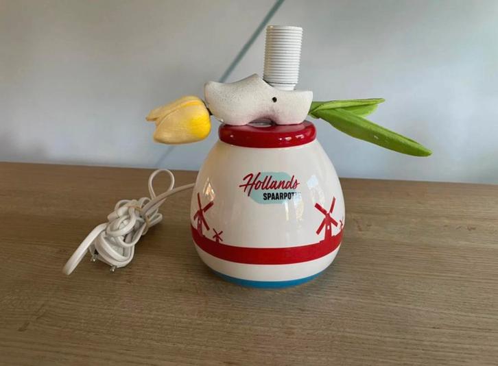 Schattig gerestyled Holland lampje, Huis en Inrichting, Lampen | Tafellampen, Nieuw, Minder dan 50 cm, Overige materialen, Ophalen of Verzenden