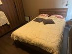 Complete slaapkamer set bed, kledingkast en ladekast., Ophalen, Gebruikt, Tweepersoons, Hout
