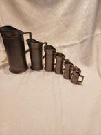 Antieke Tinnen Maatbekers - Set van 6, Ophalen of Verzenden