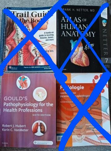 Meest gebruikte eerstejaars fysiotherapie boeken beschikbaar voor biedingen