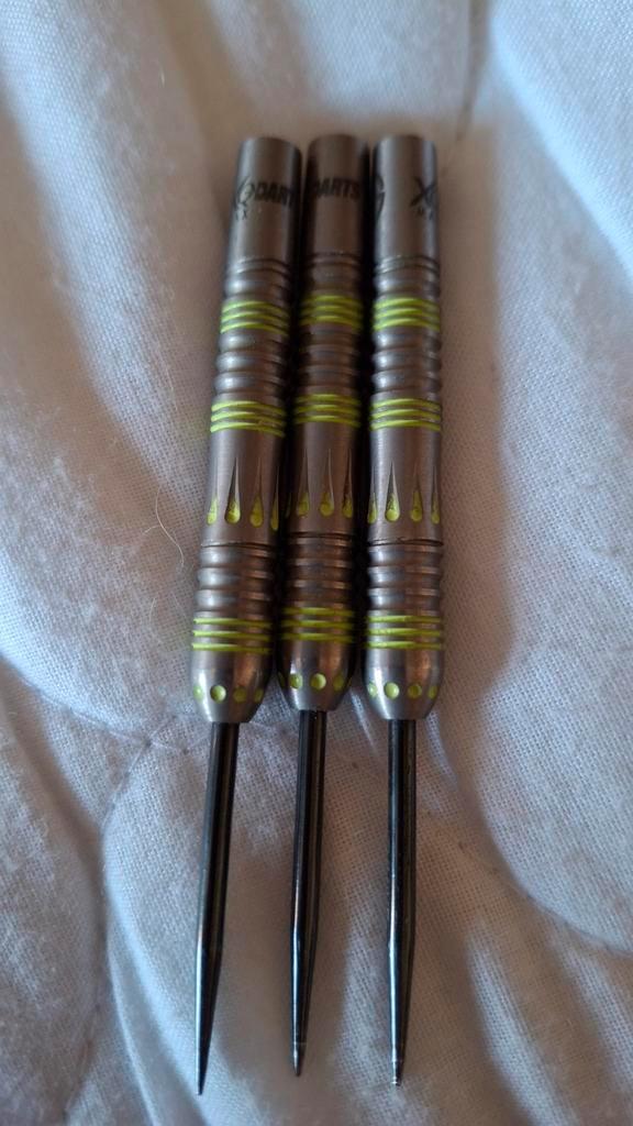 XQ MAX MVG Mighty Gen 2 Barrels 25g, Sport en Fitness, Darts, Gebruikt, Pijlen, Ophalen