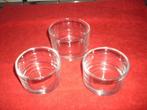 3 nieuwe glazen schaaltjes, Ophalen, Nieuw, Overige stijlen, Glas