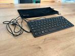 Ergoline Compact flat keyboard 2 hubs - wired, incl pouch, Ergoline, Ergonomisch, Ophalen of Verzenden, Zo goed als nieuw