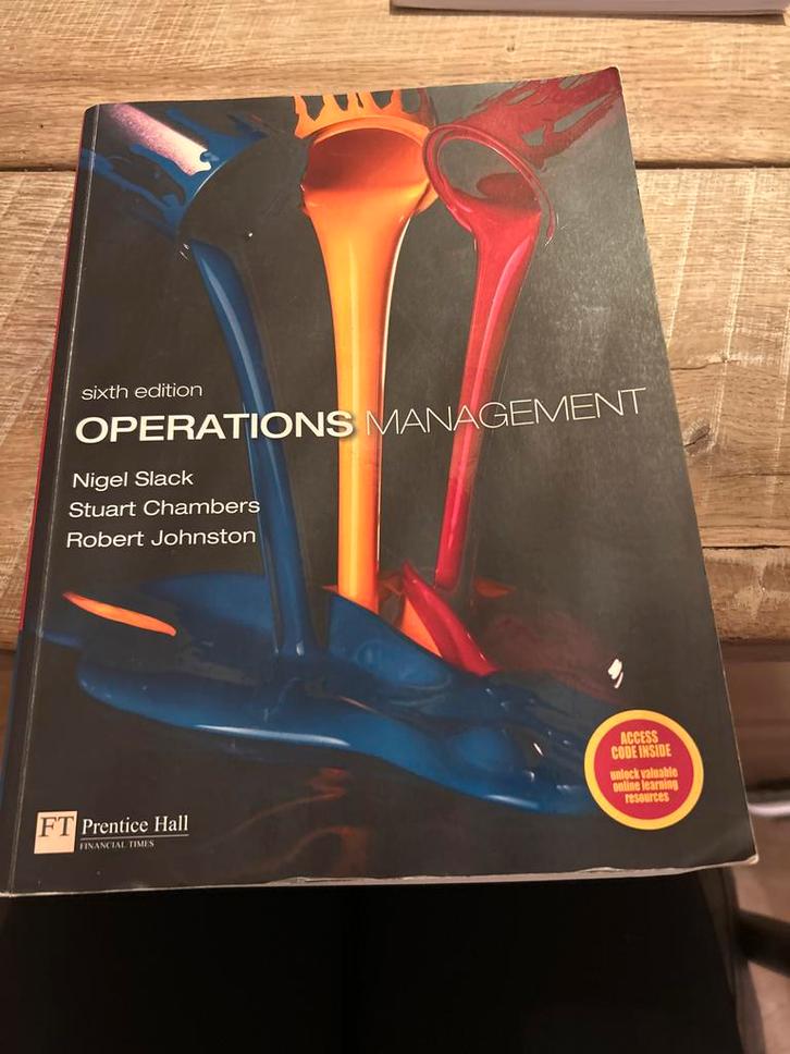 Operations Management - Nigel Slack, Boeken, Studieboeken en Cursussen, Zo goed als nieuw, HBO, Ophalen