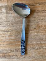 Vintage dwarslepel rvs kinderbestek meisje ganzen, Ophalen of Verzenden