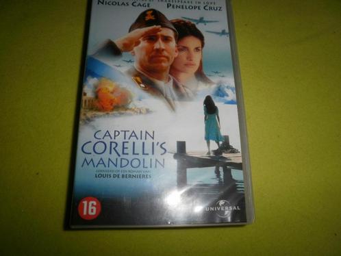 CAPTAIN CORELLI'S MANDOLIN! Speelfilm met N.Cage Op VIDEO!, Cd's en Dvd's, VHS | Film, Zo goed als nieuw, Actie en Avontuur, Vanaf 12 jaar