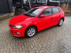 Volkswagen Polo 1.0 TSI 95pk 2018 Rood, Auto's, Voorwielaandrijving, Stof, 23 km/l, Bedrijf