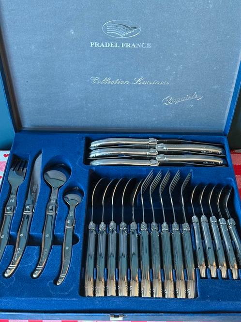 Laguoile Pradel zeer luxe 24-delige vintage bestekset, Huis en Inrichting, Keuken | Bestek, Rvs of Chroom, Verzenden
