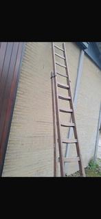 Stevige Houtenlader, Doe-het-zelf en Verbouw, Ladders en Trappen, Ophalen of Verzenden, Ladder, Opvouwbaar of Inschuifbaar, 4 meter of meer