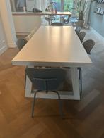 Witte Eettafel (ophalen tussen 11 en 14 oktober), Huis en Inrichting, Tafels | Eettafels, Ophalen, Gebruikt, 200 cm of meer, 50 tot 100 cm