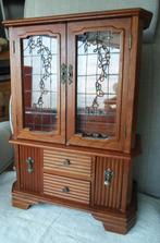 Vintage houten massieve sieradenkastje met muziekdoos., Ophalen of Verzenden