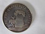 Zilver medaille/penning Chambre Del Notaires Dept Aisne, Verzenden, Zilver, Buitenland