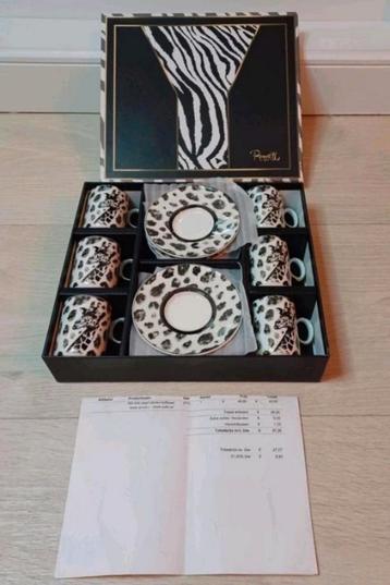 NIEUW IN DE DOOS PEROTTI THEE/KOFFIE SET+FACTUUR GORAFFE beschikbaar voor biedingen
