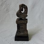 Apart houten tempel beeld tweekoppige pauw Azie, Ophalen of Verzenden