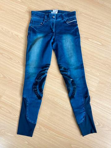 Denim rijbroek maat XS 34 beschikbaar voor biedingen