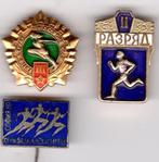 3 BROCHES HARDLOPEN ATLETIEK USSR SU RUSLAND SPORT (A9), Verzamelen, Speldjes, Pins en Buttons, Verzenden, Zo goed als nieuw, Overige onderwerpen