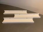 3 Witte Ikea Wandplankjes, Ophalen of Verzenden, Gebruikt