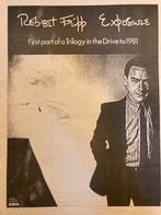 ROBERT FRIPP Exposure release A3 advertentie, Ophalen of Verzenden
