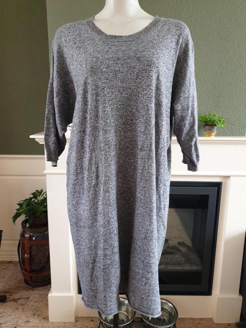 10 Days lange gemêleerde grijze trui cardigan jurk mt 1 S 36, Kleding | Dames, Truien en Vesten, Zo goed als nieuw, Maat 36 (S)