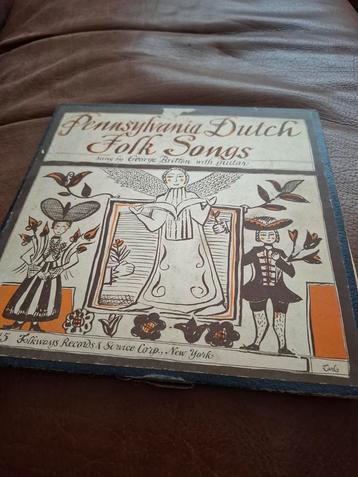 Pennsylvania Dutch Folk Songs LP beschikbaar voor biedingen