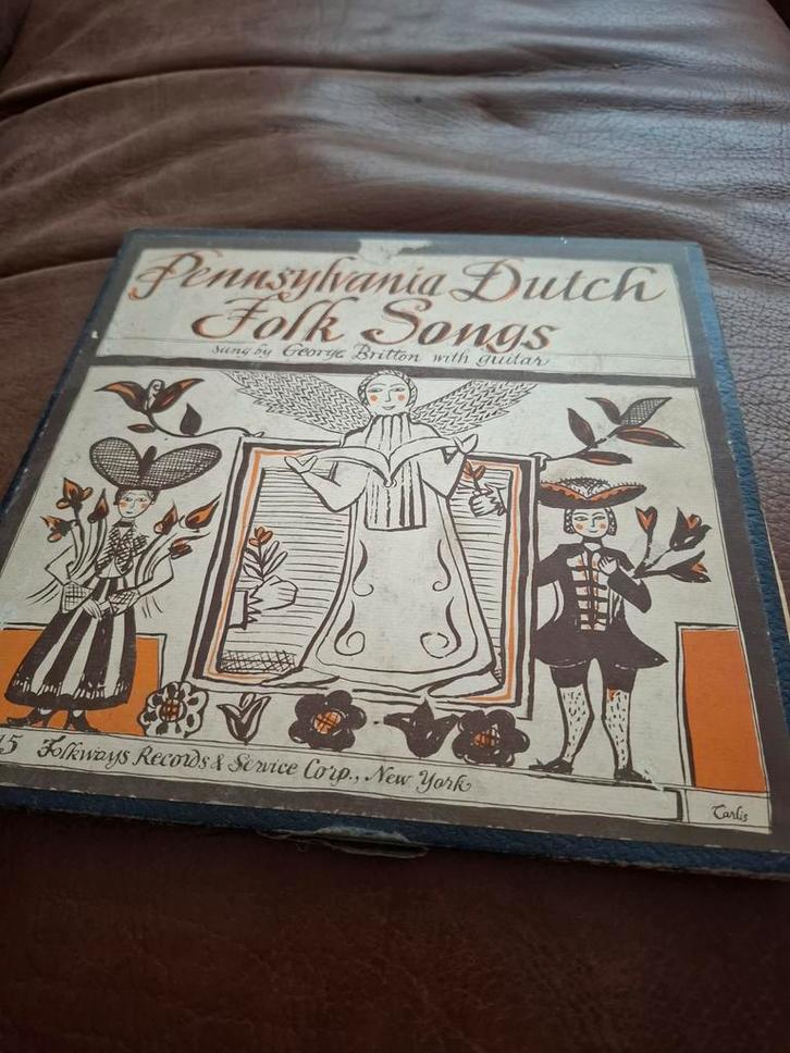 Pennsylvania Dutch Folk Songs LP, Muziek en Instrumenten, Bladmuziek, Gebruikt, Artiest of Componist, Wereldmuziek, Gitaar, Zang