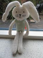 Wit velours konijn van Hema geborduurde ogen snuit, Ophalen of Verzenden, Gebruikt, Konijn