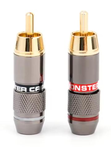 24 x Monster audio cable RCA plug verguld 6€/2stuks nieuw beschikbaar voor biedingen
