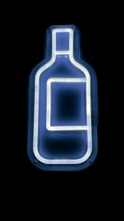 FLES/BOTTLE - LED NEON SIGN, Verzamelen, Merken en Reclamevoorwerpen, Nieuw, Lichtbak of (neon) lamp, Ophalen of Verzenden