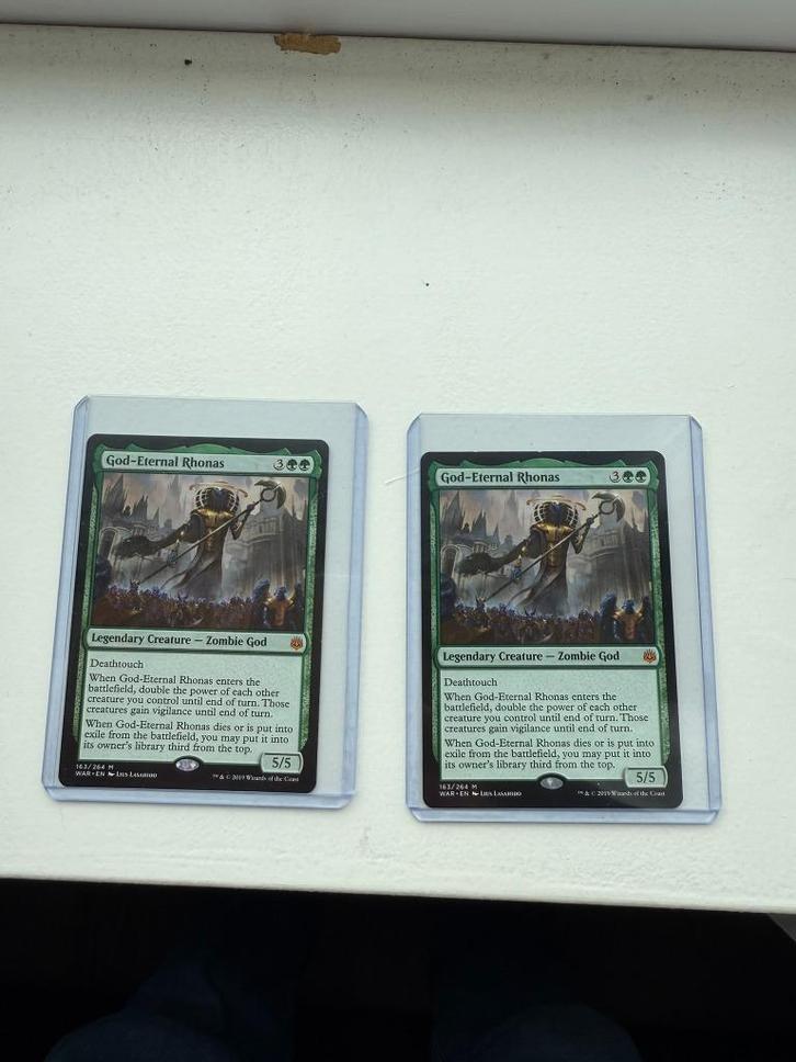 Magic: the gathering - God-Eternal Rhonas WAR - NM - 2 stuks, Hobby en Vrije tijd, Verzamelkaartspellen | Magic the Gathering
