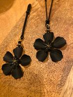 Tepelklemmen - Zwart met gouden bloem - Nieuw, Verzenden, Nieuw