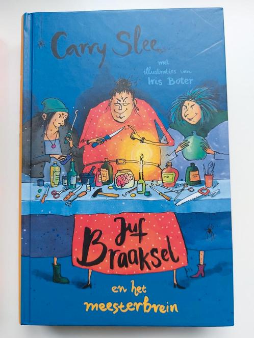 Carry Slee - Juf Braaksel en het meesterbrein, Boeken, Kinderboeken | Jeugd | onder 10 jaar, Zo goed als nieuw, Ophalen of Verzenden