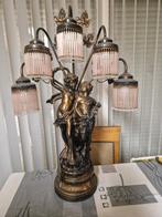 Art noveau art deco lamp engelen lamp tafellamp, Ophalen