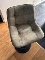 2 stuks barkrukken suede groen, Huis en Inrichting, Fauteuils, Ophalen, Zo goed als nieuw, Minder dan 75 cm, 50 tot 75 cm