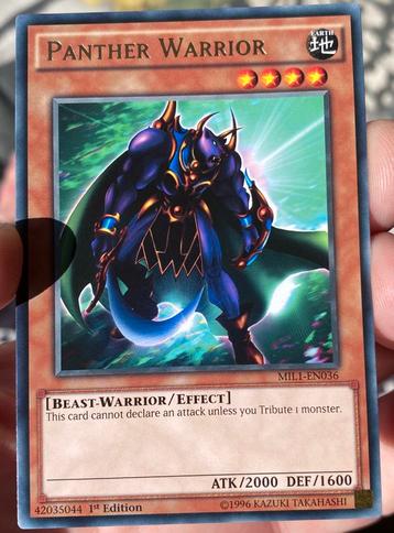 Yu-Gi-Oh! Alternate Panther Warrior MIL1 1st Edition ! beschikbaar voor biedingen