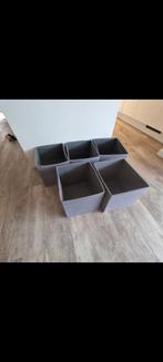 8 stoffe mandjes voor speelgoed in te doen, Kunststof, Ophalen of Verzenden, Zo goed als nieuw, Minder dan 10 liter
