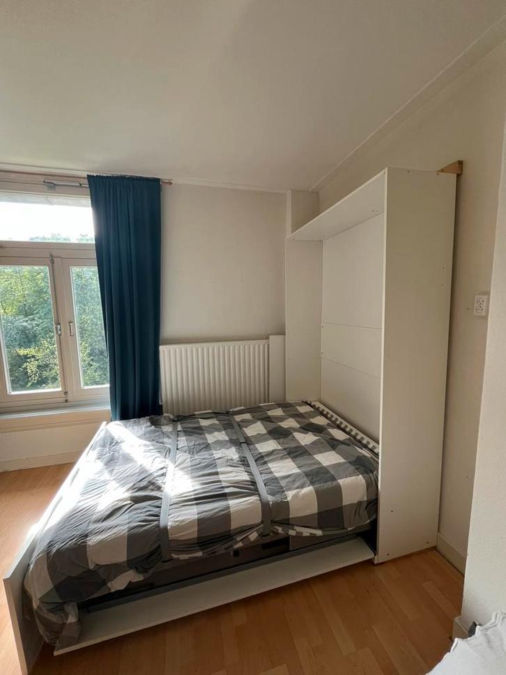 Twee persoonsbed (inklapbaar), Huis en Inrichting, Slaapkamer | Bedden, Zo goed als nieuw, Tweepersoons, 210 cm, Ophalen