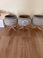 Leuke cactus potjes - 3 stuks 10,00, Rond, Binnen, Ophalen of Verzenden, Zo goed als nieuw