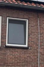 Enkel draai/kiep raam incl glas en hor, Doe-het-zelf en Verbouw, 100 tot 150 cm, Gebruikt, Ophalen of Verzenden, Wit