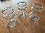3x vintage Ofra bollenvaas bollenvaasje hyacintglas, Ophalen of Verzenden