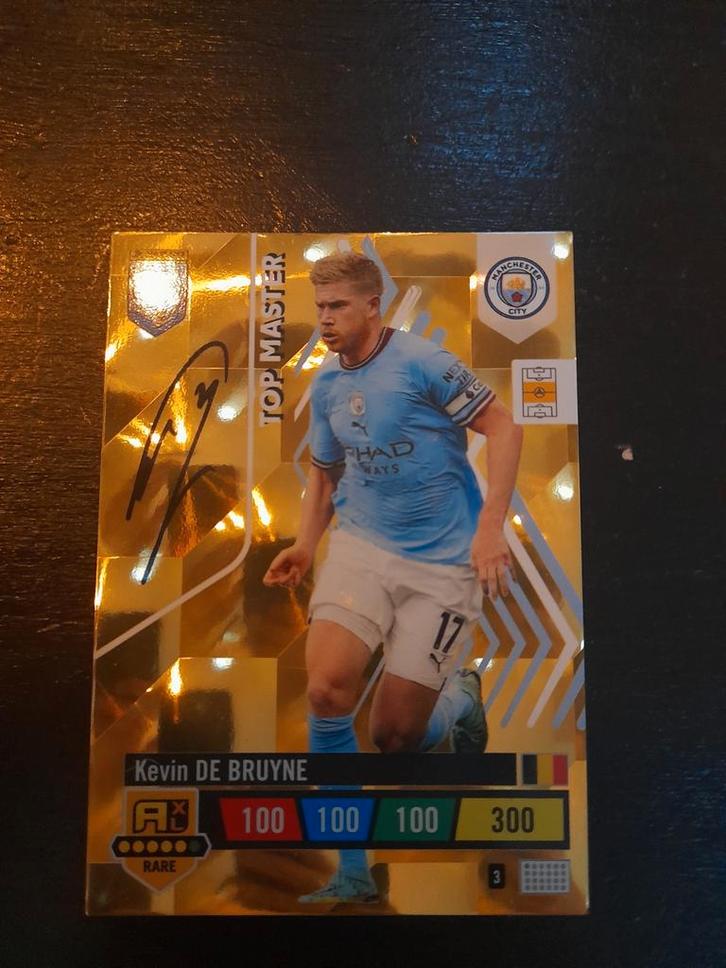 Gesigneerde Kevin De Bruyne Adrenalyn XL kaart, Verzamelen, Sportartikelen en Voetbal, Zo goed als nieuw, Spelerskaart, Buitenlandse clubs