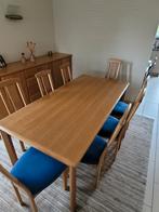 Complete eetkamer eik natuur, Huis en Inrichting, Complete eetkamers, Ophalen, Gebruikt