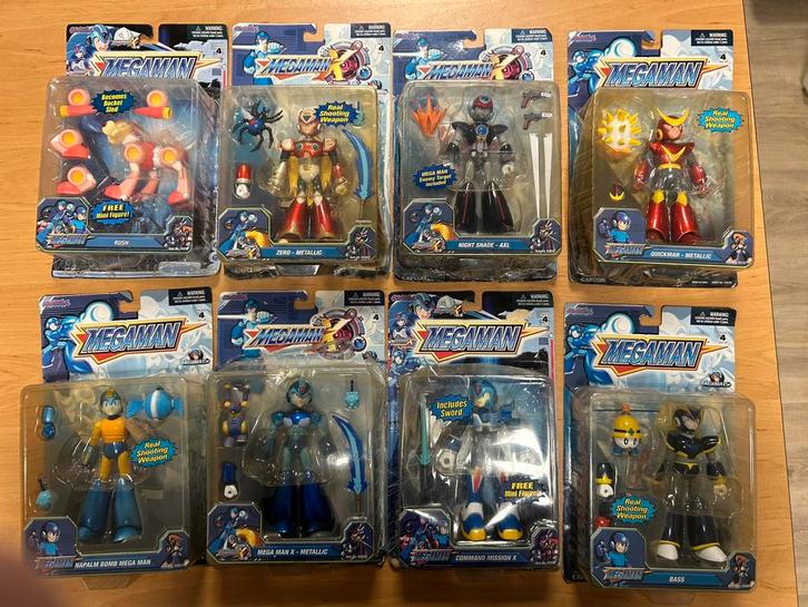 Megaman X figuren Moc van Jazwares 2003 / 2004 Mega Man, Kinderen en Baby's, Speelgoed | Actiefiguren, Zo goed als nieuw, Ophalen of Verzenden