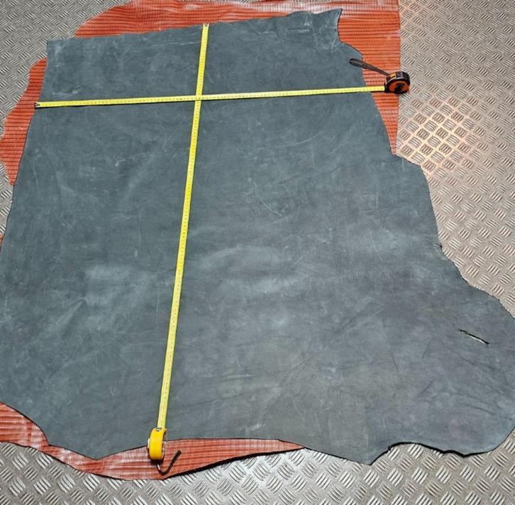 Rund - Leer Zeegroen(zie omschrijving!), Hobby en Vrije tijd, Stoffen en Lappen, Nieuw, Leer of Kunstleer, 30 tot 120 cm, 30 tot 200 cm